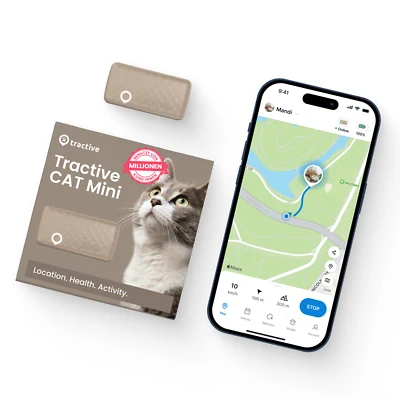 Tractive GPS CAT Mini GPS tracer pro kočky hnědá