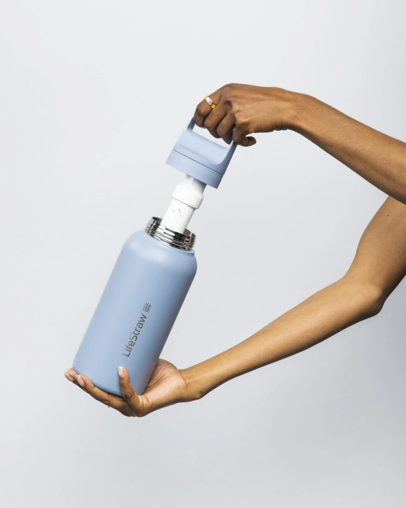 Láhev s filtrem Lifestraw Go 2.0 Stainless Steel Water Filter 1L - icelandic blue Láhev s filtrem Lifestraw Go 2.0 Stainless Steel Water Filter 1L - icelandic blue