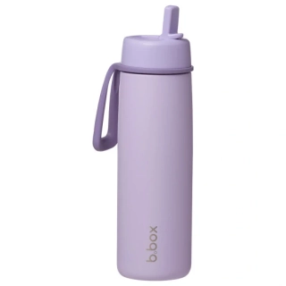 B.Box Nerezová termolahev s brčkem 690 ml lilac love