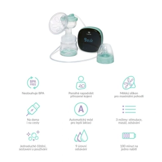 Odsávačka mateřského mléka TrueLife Nutrio BP Electric