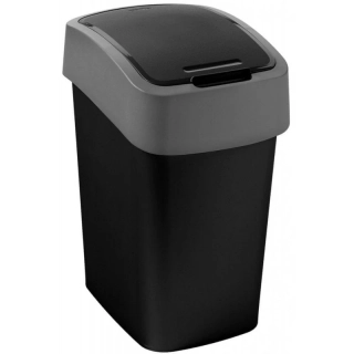Koš odpadkový Curver FLIPBIN 9l šedý/černý
