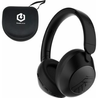 Bezdrátová sluchátka Bluetooth PowerLocus Orion Black MicroAUX Etui 70h